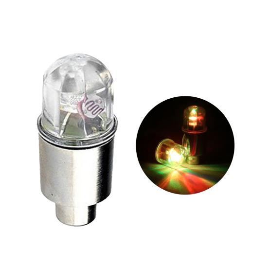 Wheel Valve Cap Light LED Vibration Sensor Light-Duty Alloy Universal Bicycle Cap Light