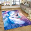 Love Swan Cartoon Cygnus Girl Gift Carpet Rug for Home Living Room Bedroom Sofa Doormat Decor,Kids Area Rug Non-slip Floor Mat