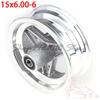 15x6.00-6 Atv Four-wheel Modified Kart Front Wheel Hub 6 Inch Alloy Rim Parts