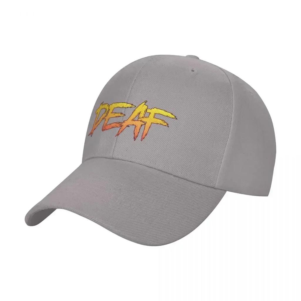 Deaf Distressed Typography Baseball Cap Hat Luxury Brand party Hat Unisexs Hats Womens