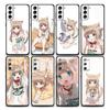 Чехол для косплея с котом для Samsung Galaxy S21 S22 S20 Ultra FE Plus S7 S8 S9 S10 Plus, чехлы Funda Lovely Cute Kawaiii Girl Anime