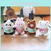 Cute Plush Cat Keychain Ultra-soft Short Plush Animal Bag Charm Stuffed Toy