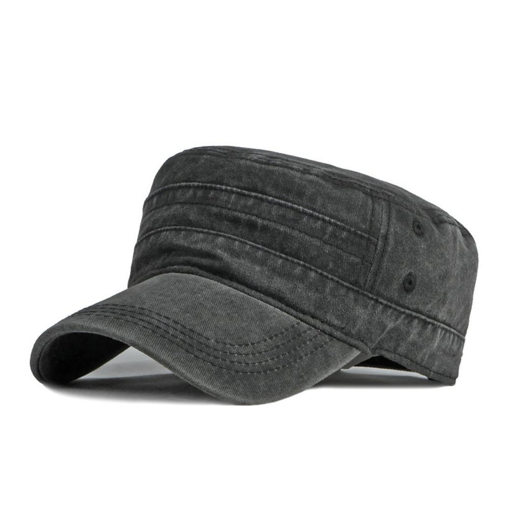 Vintage Flat Top Hat Y2k Peaked Cap Retro Visor Hat Outdoor