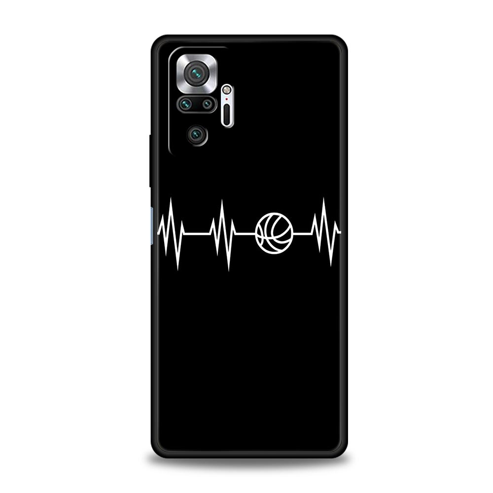 Чехол для телефона с рисунком баскетбольного кольца и номера для Xiaomi Redmi Note 12 11 10 Pro Plus 10S 9S 9 9T 8T 9C 9A 8 7 K40 Gaming Мягкая крышка