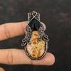 Asteroid Jasper Pendant Copper Wire Wrapped Gemstone Pendant Handmade Jewelry Decent Pendant Unique Design Pendant Copper Jewelry For Gifts