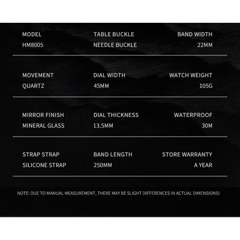 Роскошные Мужские Наручные Часы Топ Кварцевые Оригинальный Силиконовый Ремешок Мужские Часы Дата Хронограф Водонепроницаемые Светящиеся Мужские Часы Мужские+Коробка