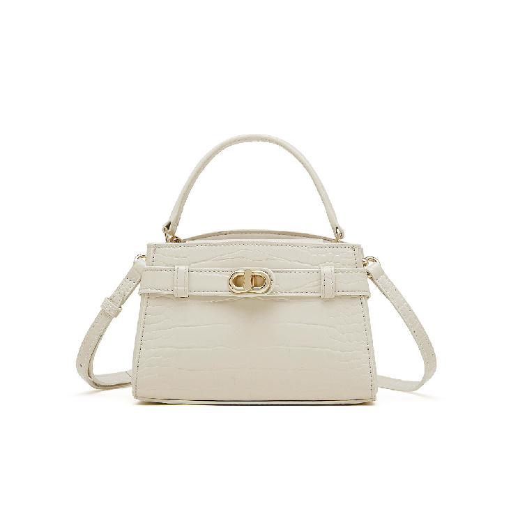 Crocodile Pattern Fashionable Women's Bag 2025 New Small Square Bag Handheld Versatile Bag Retro High-Quality Texture Single Shoulder Crossbody