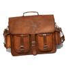 Винтажная мужская сумка через плечо из натуральной кожи, портфель для ноутбука