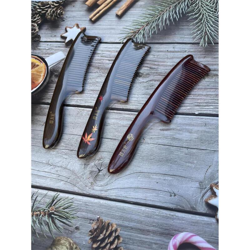 Набор гребней из натурального дерева Mujiang Yuxiu, цвет: коричневый