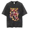 2026 Hot Sale HUNTER×HUNTER T Shirt Kurapika Manga Tshirt Men Women Hip Hop Washed Cotton T-shirt Clothing Summer Short Sleeve Tees Streetwear Top