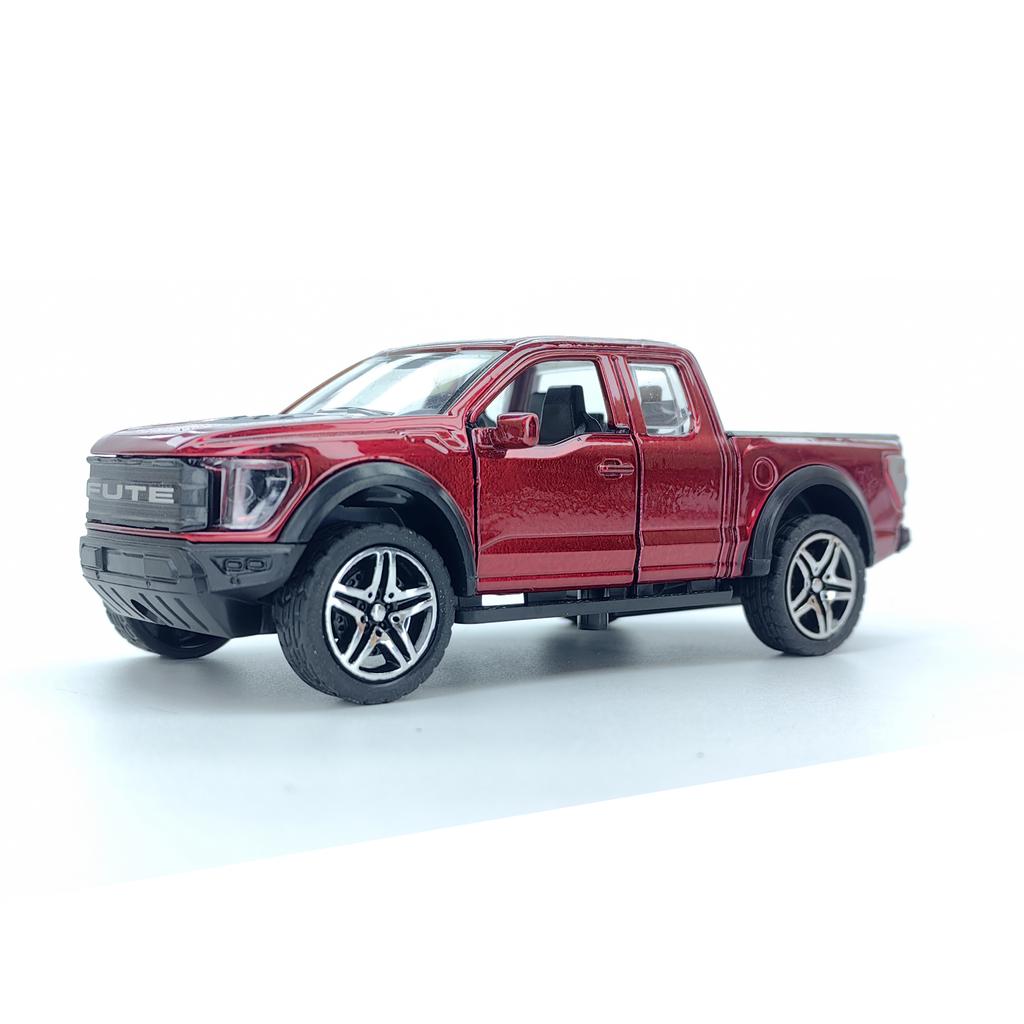 LLKD4 Alloy simulated Ford pickup truck model, children's toy car, car model ornament