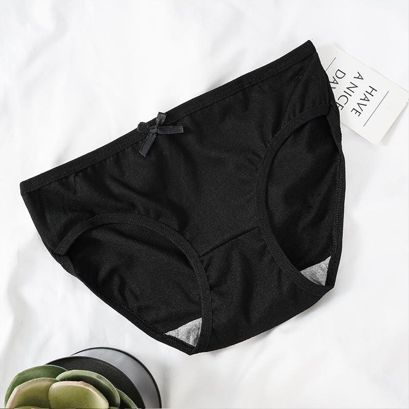 Women Seamless Panties Solid Color Breathable Underpants Mid-waist Briefs Girls Sexy Cute Underwear Briefs