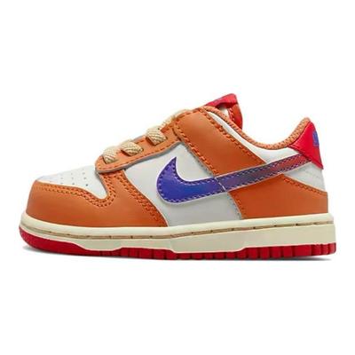 Кроссовки Nike Dunk Low TD Hot Curry для малышей Оранжевые Парусные Университетский Красный DH9761-101