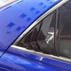 2Pcs Rear Louver Window Compatible for Toyota Mark X Reiz 05-09 ABS Carbon Fiber Side Shutter Cover Trim Sticker Vent Scoop Accessories