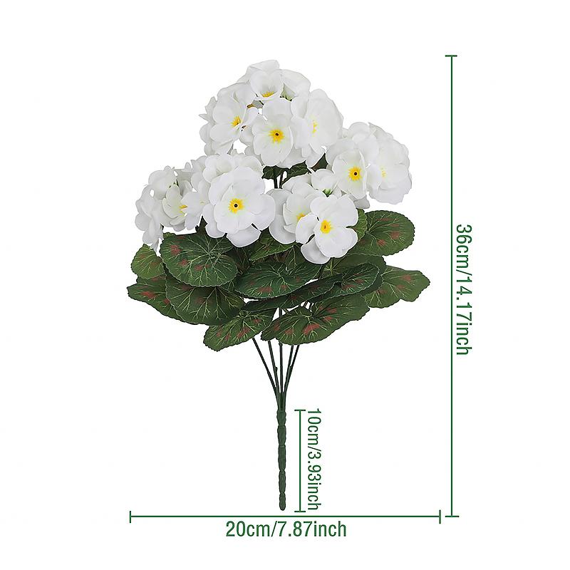 1шт. Букет бегоний, практичное украшение для дома, модные зеленые растения, современный шелковый цветок, имитация искусственного цветка