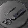 Silmply Leather Key Ring For BMW M Emblem E46 E36 E34 F10 E90 F30 E60 F30 E53 E30 E92 E87 Car Keychain Auto Interior Accessories cwzn80