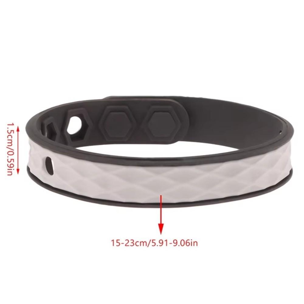 Silicone Negative Ion Wristband Adjustable Static Eliminator Bracelet Anti Static Bracelet  Men