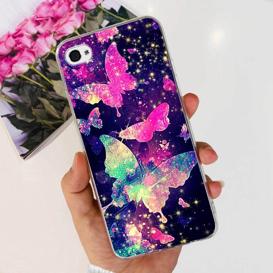 Чехол для iPhone 4 4s Милый Кот Динозавр Рисунок Задняя Крышка Для iPhone4 iPhone4s Мягкий Силикон Прозрачный ТПУ Чехлы для Телефона