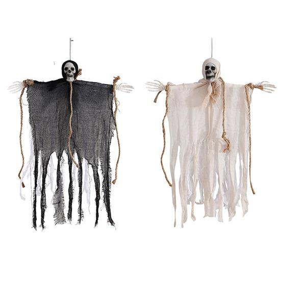 Хэллоуин Подвесное Украшение Призрак Жуткий Летающий Череп Призрак для Реквизита Дома с Привидениями В помещении На улице Веранда Двор Дерево Декор