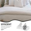 4Pcs U Shaped Bed Frame Holder Heavy Duty Steel Support Brackets for Bunk Bed Headboard Center Beam Crossbar Hardware