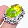 Bi-Color Tourmaline Gemstone 925 Sterling Silver Jewelry Ring Size 8