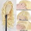 13 * 4 Front Lace Wig, Women's Big Wave Long Curly Hair, Natural Fashion Full Headgear