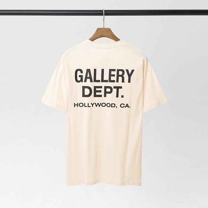 GALLERY tide brand DEPT classic alphabet slogan LOGO gradual change printed short-sleeved T-shirt men and women Qixi Festival couple