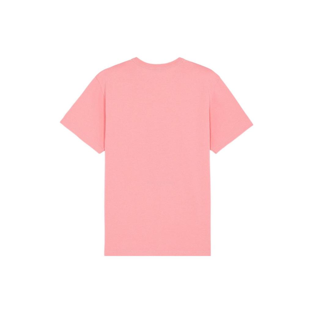 Maison Kitsune SS22 Afternoon Fox Capsule Collection Pattern Printed Short Sleeve T-Shirt Unisex T-Shirts Pink IU00163KJ0008-P619