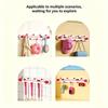 No Drill Suction Cup Row Hooks Rotatable Wall Hanging Rack Cute Decorative Hook Heavy Duty For Bathroom Bedroom Door Organizer