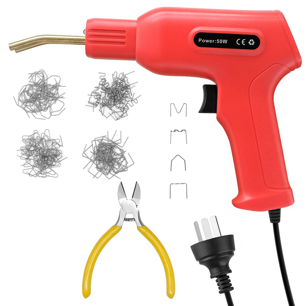 50W Plastic Welding Machine Plastic Welder 200 PCS Staples Hot Stapler Plastic Welding Kit Automobile Bumper Maintenance Tools