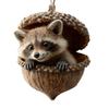 Forest Animal Acorn Ornaments 2D Acrylic Pine Cone Animal Christmas Tree Pendant Cozy Forest Christmas Ornament for Home Decor