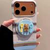 Магнитный держатель для ложек 3D-мишка для телефонов MagSafe - Прочный, Милый и Удобный для Настольного Использования