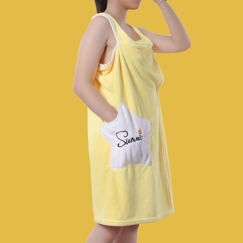 Мягкий и плотный коралловый флисовый халат для взрослых - унисекс, с длинными рукавами и лямками