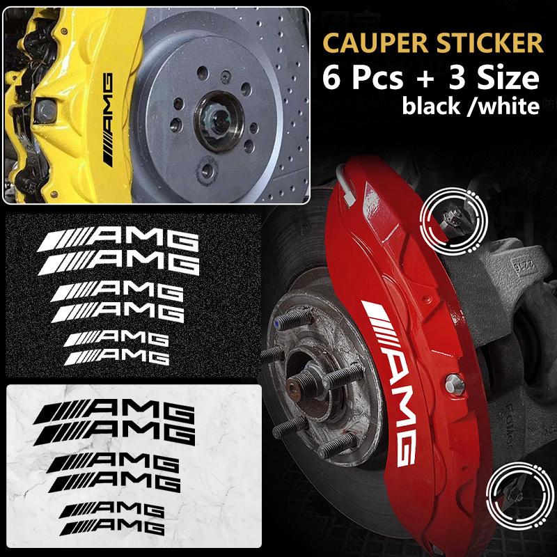 ZHC5 for Car Brake Caliper Sticker Car Accessories For Mercedes Benz AMG A C E R M class CLA GLA W204 W210 W124 W205 W203 Auto Goods