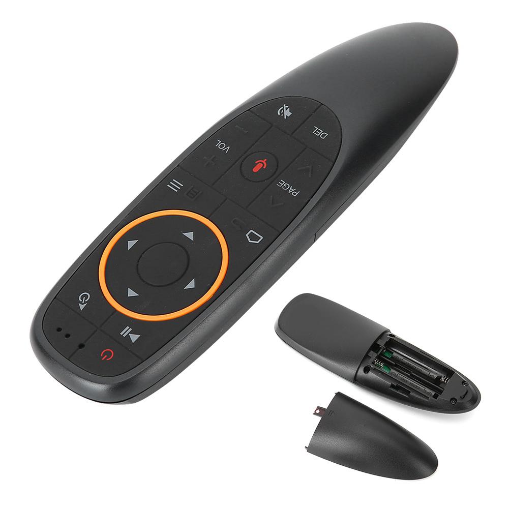 G10 Black Voice Remote Control 2.4G Air Mouse Mini Wireless Keyboard with Gyroscope(2.4g Body