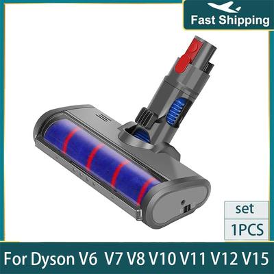 Моторизованная насадка-щетка для пола для пылесосов Dyson V6 V8 V7 V10 V11 V10Slim V12 Detect Slim, мягкая роликовая щетка