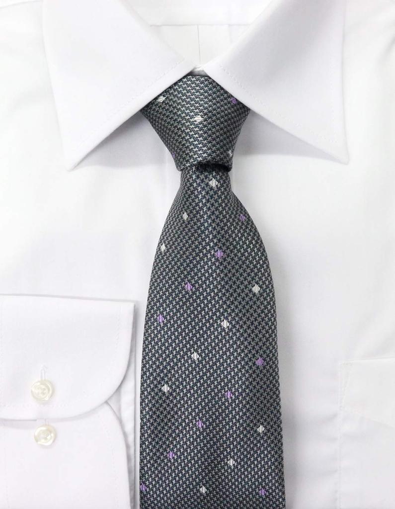 Галстук бренда Nishijin Jacquard Square Fine Pattern [Michiko London], Япония, плетение, 100% шелк, плетение, (B Pattern Серый)