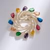 Senior Brooches Flower Leaf Brooch Pins for Women Suit Pendant Fashion Brooches Jewelry