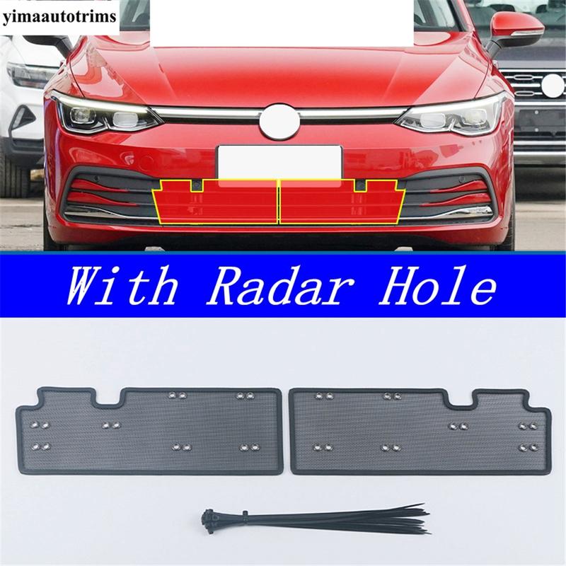 Car Front ect Grill Net Protective Screening Mesh Cover Accessories Exterior Kit For VW Volkswagen Golf 8 MK8 - 2025