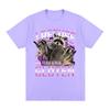 I Refuse To Tolerate Gluten T Shirts Funny Raccoon Meme Graphic Oversized T Shirt Men Women Cotton Casual Short Sleeve T-shirts