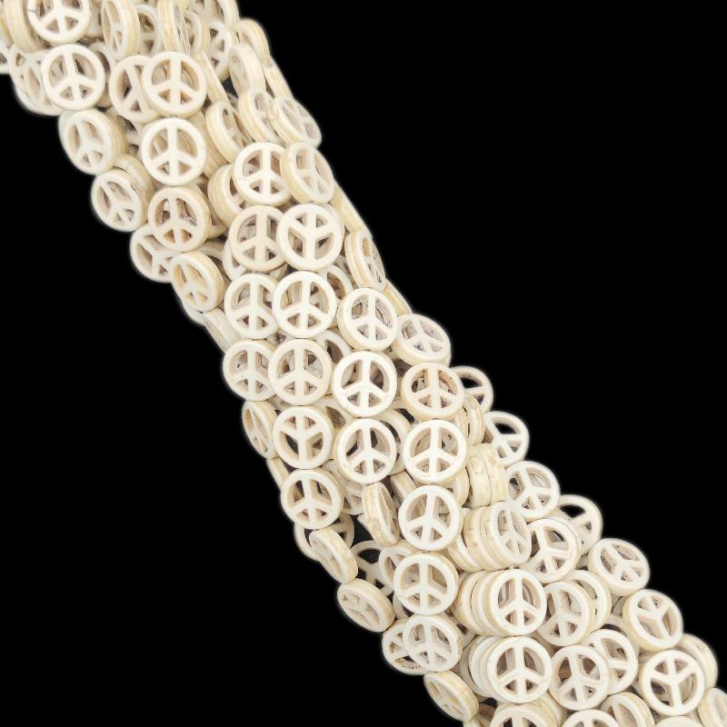 Белые квадратные морские звезды, цветок, череп, креативные бусины из натурального бирюзового камня, свободные бусины для аксессуаров «сделай сам»