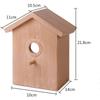 21cm Outdoor Bird Nests With Strong Suction Cups Wooden House Design Visible Bird Home House Bird Feeder Tools