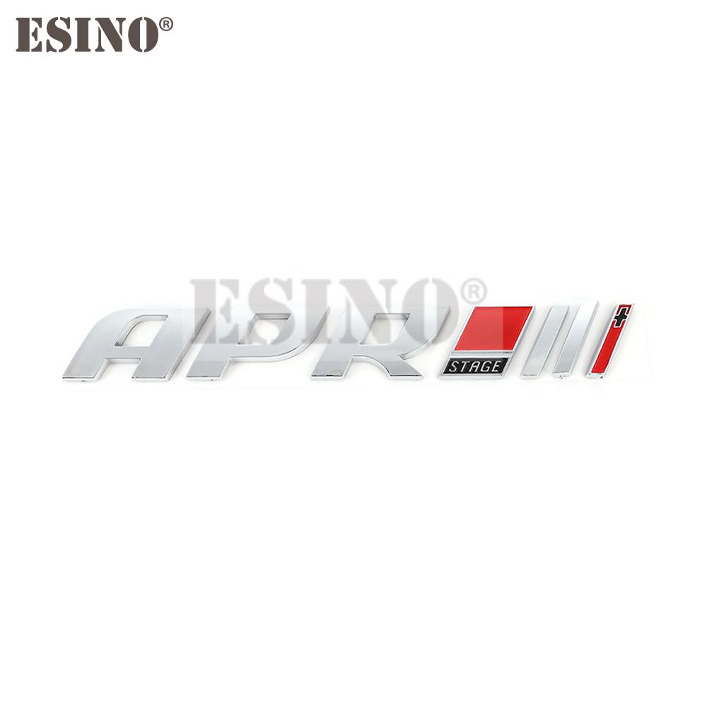 AAXT1 3D APR Logo Car Stickers Auto Badge Emblem Decal for APR Stage Logo For A4 A5 S4 S5 RS4 RS5 RS6 Q5 S5 Golf GTI R Scirocco R20