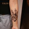 Men Women Deer Flower Arm Lasting Waterproof Tattoo Stickers Body Art Decal Temporary Tattoos