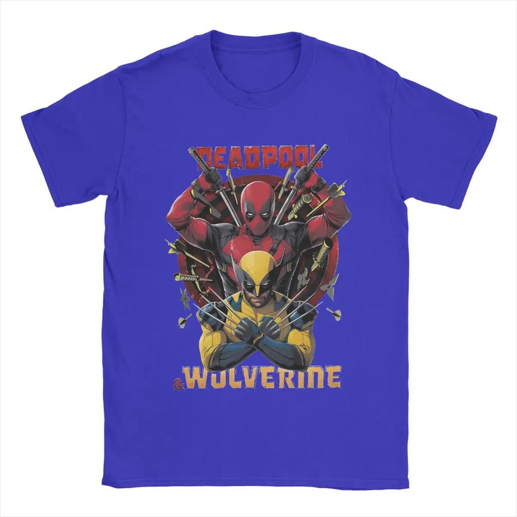 T-Shirts Deadpool Hipster Cotton Tees Short Sleeve T Shirts Round Neck Clothes Plus Size Unisex