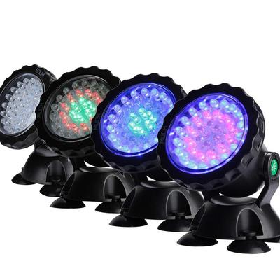 36 светодиодный RGB погружной прожектор для пруда, пульт дистанционного управления, садовый ландшафтный газонный светильник, наружный подводный фонтан, бассейн, аквариумная лампа
