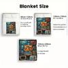 Ocean Fish Gallery 2D Flat Pattern Flannel Blanket, High quality All Seasons, Home Decor, Warmth and Comfort, Perfect for Christmas Gifts.