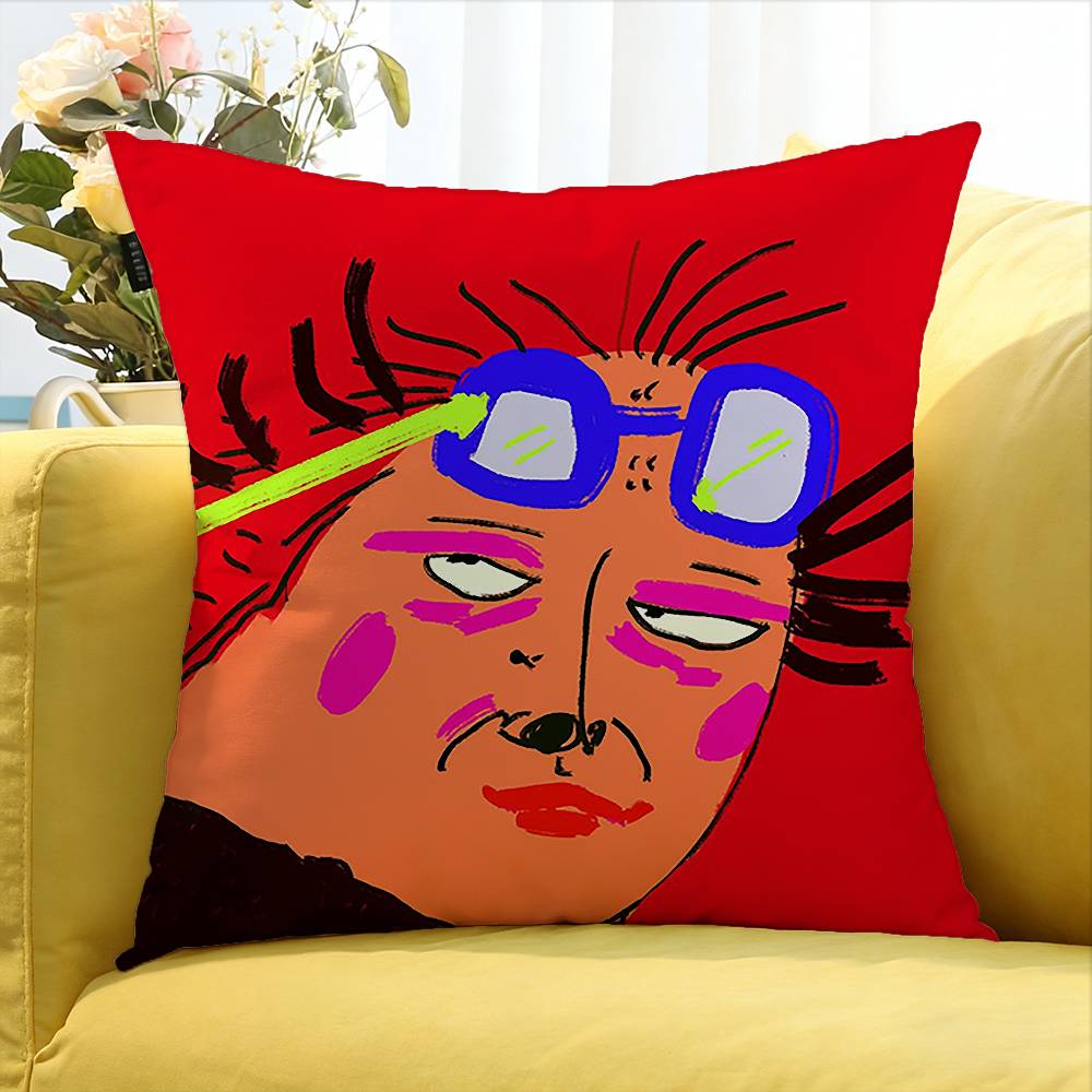 Funny and weird World Various Sizes Square Pillow Case For Car Home Bedchamber Decor