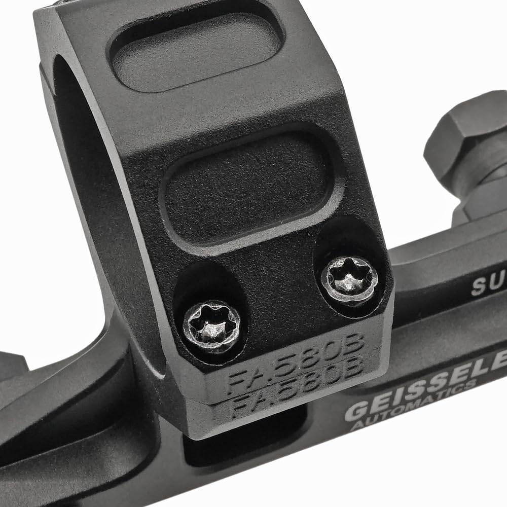 Крепление для прицела Ryohin Buhin Evolution Gear диаметром 30 мм, реплика Geissley AR15 Super Precision 1.54", планка 20 мм, твердое анодирование, черный