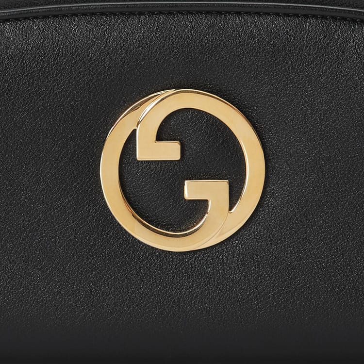 GUCCI Blondie Leather Wallet Unisex Black 725216-UXX0G-1000